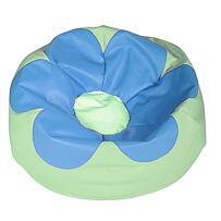 Sitzsack FLOWER grün - blau