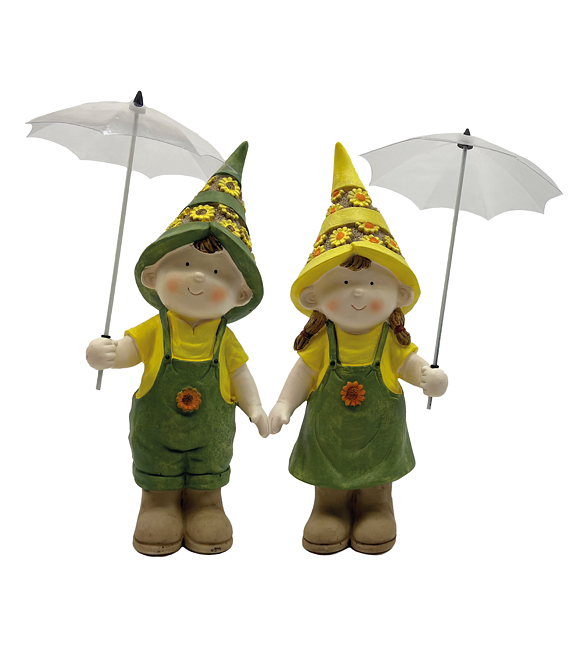 Kinder mit Regenschirm groß 29 cm Prodex A00583