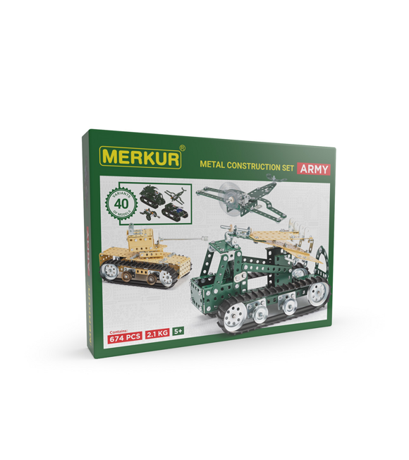Armee-Set, 674 Teile, 40 Modelle Merkur 10991129
