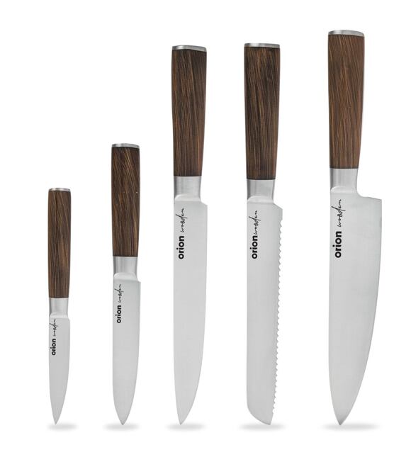 Küchenmesser aus Holz 5 Stück Orion 831149