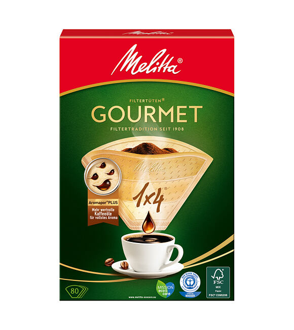 Gourmet Kaffeefilter 1x4 40 Stück MELITTA 6659479