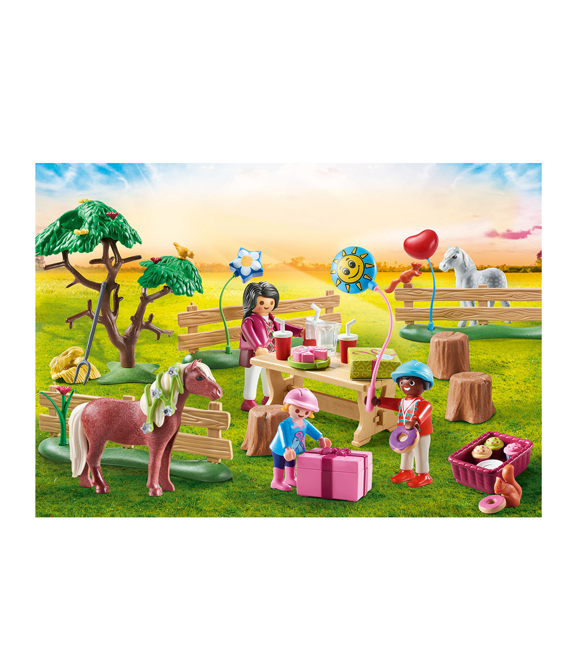 Geburtstagsfeier auf dem Bauernhof mit Playmobil-Ponys 101470997