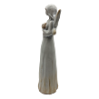 Engel aus Keramik in Holz-Design 30 cm Prodex 2402
