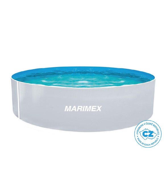 Schwimmbad Orlando 3,66 x 0,91 m ohne Zubehör - Motiv weiß MARIMEX 10300018