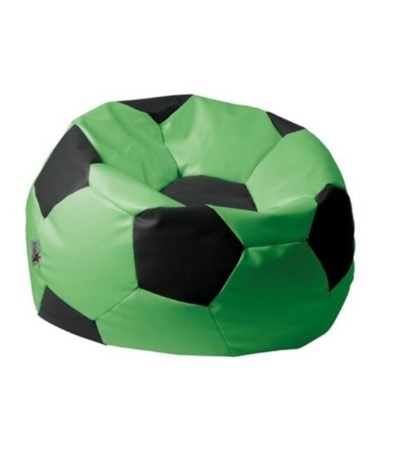 Sitzsack Fußball XL 90 cm grün-schwarz kortexin