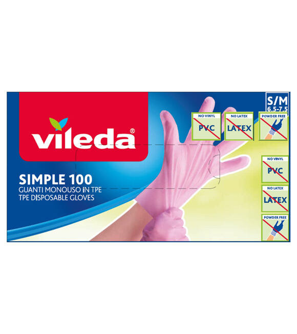 Simple Handschuhe S/M 100 Stück VILEDA 170900
