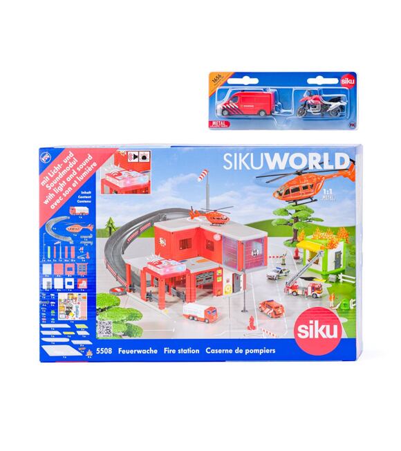 SIKU World - Feuerwache mit Feuerwehrauto 55081656