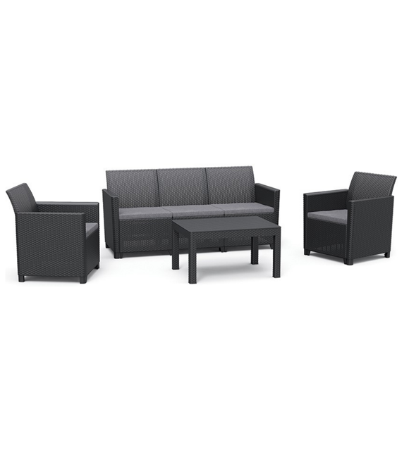 Claire 5 Seaters set - Graphit ALLIBERT 252698