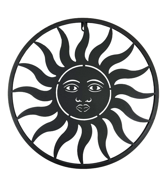 Sonne Metall schwarz 38 cm Prodex 5097