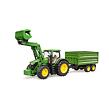 Landwirt - John Deere Traktor mit Frontlader und Kippanhänger 1072BRUD03155