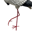 Storch aus Polystone, Größe M, mit Erdspieß, 53 x 41 cm Prodex 0003602